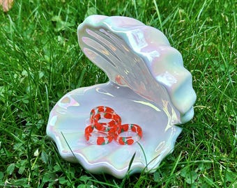 Strawberry ring apple ring fruit handmade rings