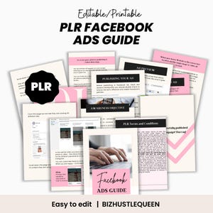 PLR Facebook Ads Guide, Social Media Marketing Ratgeber, Werbemethoden, Online Marketing Plan, Digitales Marketing