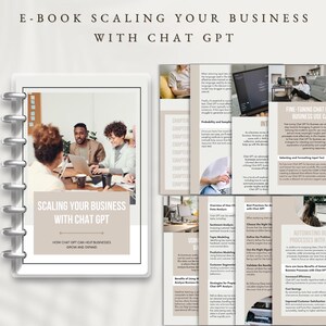 E-Book Scaling Your Business with Chat GPT, Entrepreneur Guide, Business Growth Strategy, Chatbot Technology, Digital Marketing, Growth Tips