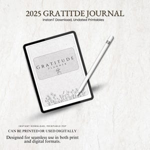 Gratitude Journal with Inspirational Quotes, Daily Journaling Notebook, Thankful Diary, Mindfulness Gift, Self Care Journal, Writing Gift