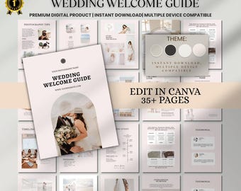 Wedding Planner Book Printable, Wedding Planning Binder, Bridal Organizer, Wedding Checklist and Budget Planner PDF Download