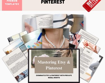 Mastering Etsy & Pinterest | SEO + Marketing Toolkit for Digital Sellers | Pin Templates,