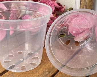 Clear Plastic Pot - Virtually Clear Plastic Pot 4&quot;