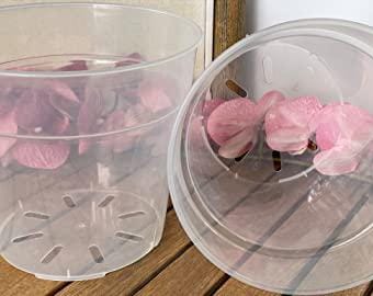 Clear Plastic Pot - Virtually Clear 8 1/4&quot; Pot