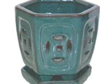 5&quot; Ceramic Orchid Pot Assorted Colors
