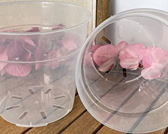 Clear Plastic Pot - Virtually Clear 8 1/4&quot; Pot