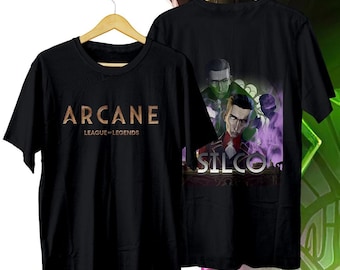 Silco, T-shirt Arcane, League of Legends, Vi, Powder, jinx