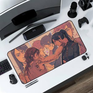 Piltover's Finest, League of Legends, Vi, Caitlyn, Caitvi, Cait x vi, Arcane Desk Mat Aesthetic, Mouse Pad, Matching Desk Accessories