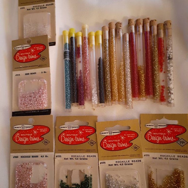 Vintage Seed Beads Etsy