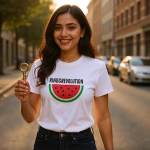 Free Palästina T-Shirt | Rind & Revolution | Wassermelone T-Shirt | Unterstütze Palästina
