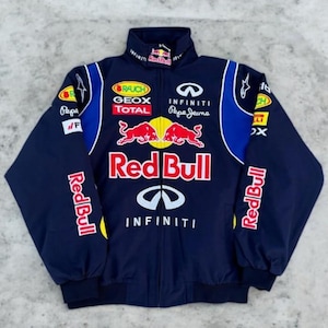 レッドブル バーシティ ジャケット - Y2K F1 レーシング ジャケット | フェラーリ風ベースボール コート | ルーズフィット ストリートウェア