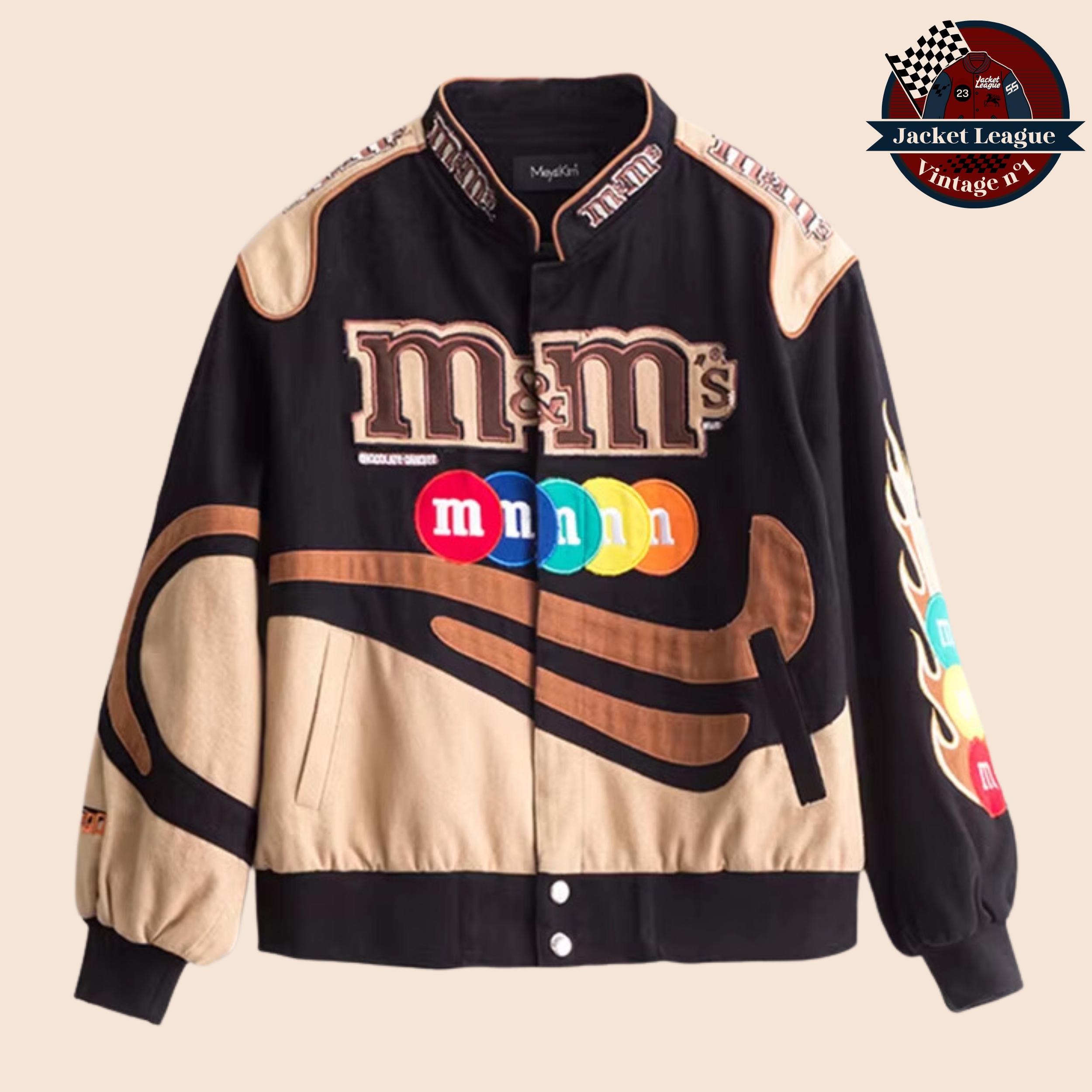NASCAR M&M's ジャケット M&m's NASCAR Racing Jacket - Etsy