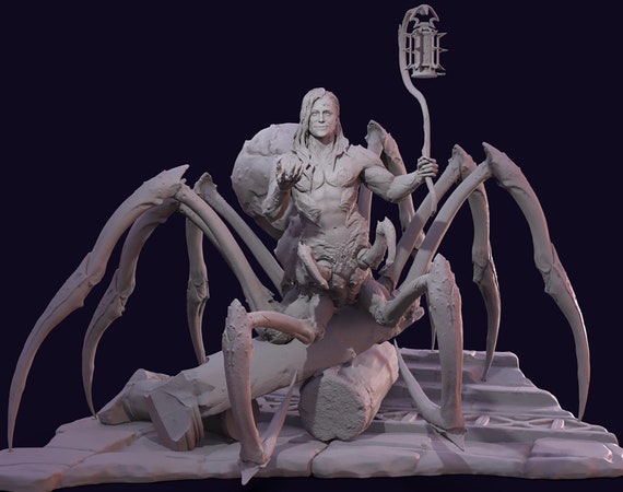 Kar'niss - Drider -  3DPrint - Statue - BG3 - Baldur'sGate3 - Fan art