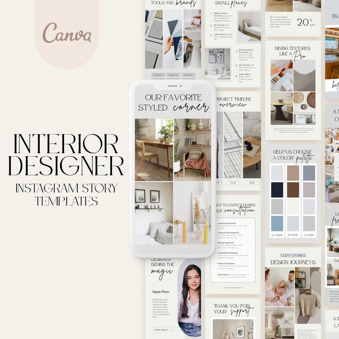 Interior Designer Instagram Story Templates | Interior Design IG ...