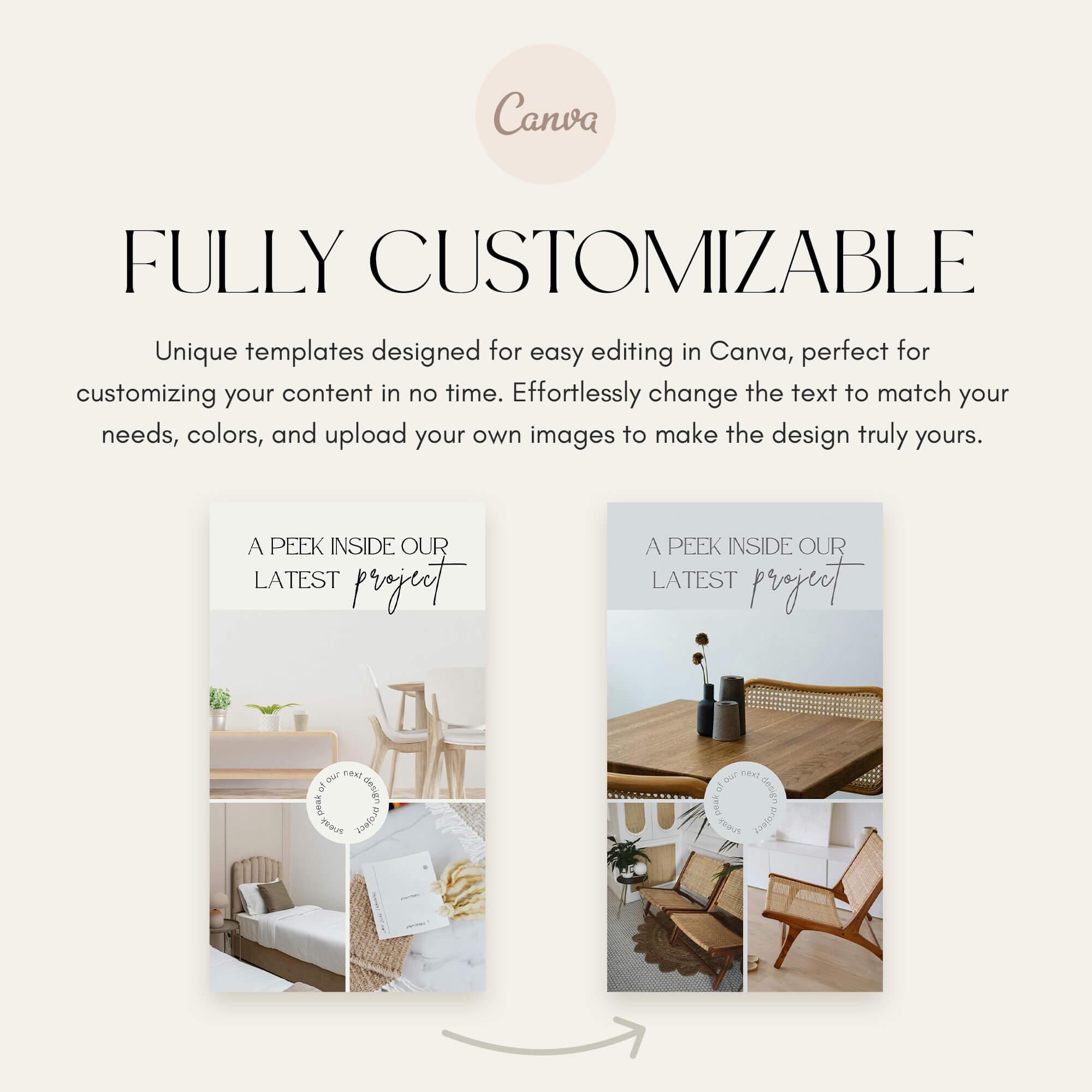Interior Designer Instagram Story Templates | Interior Design IG ...