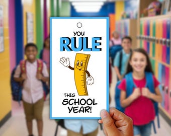 First Day of School Gift Tags: Teacher to Student Printable (PDF Download)