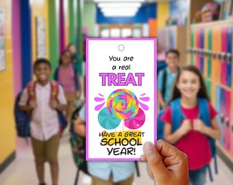 Back to School Gift Tag Printable: "You Are a Real Treat" Favor Tags (PDF Download)