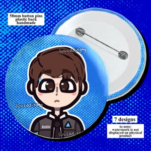 Épinglettes inspirées de Detroit : Become Human