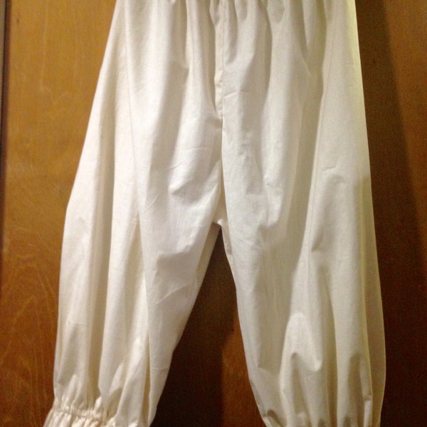 LADIES' BLOOMERS, Renaissance, sca, Victorian, Civil War, Larp, Cosplay, Theater  One size