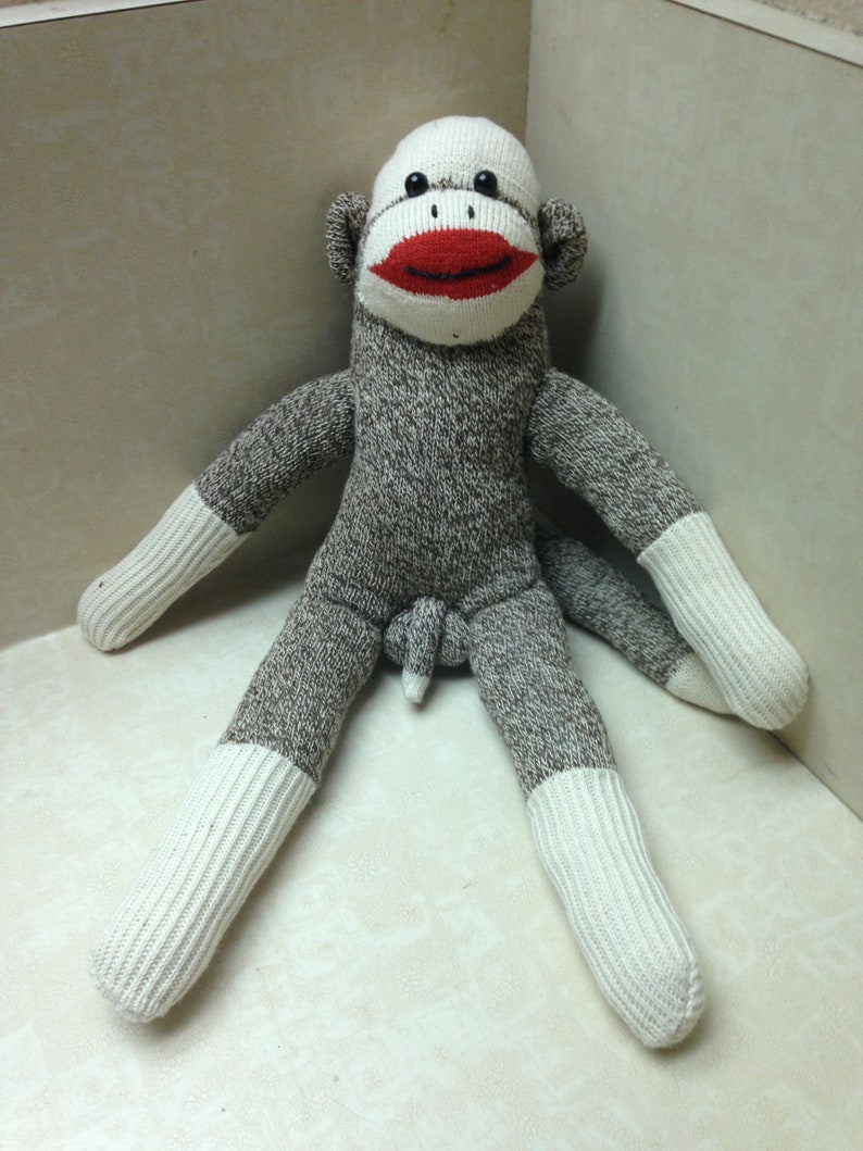 ANATOMICALLY CORRECT Sock Monkey Artisan Made image 1