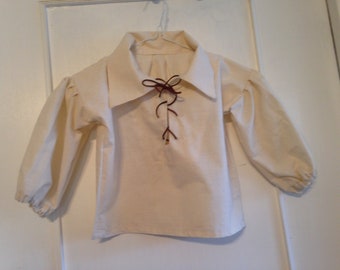 Renaissance Boy's Peasant/Pirate shirt Size 6-8