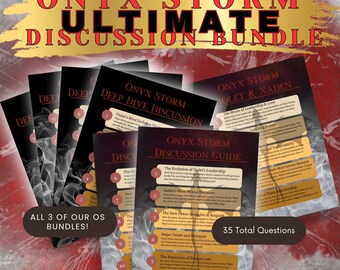 Onyx Storm ultimative Diskussionsleitfaden | 35 Fragen an den Buchklub | Digitaler Download