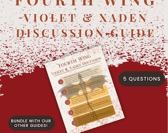 Vierter Flügel Violet & Xaden Diskussionsführer | 5 Beziehungsorientierte Fragen | Digitaler Download
