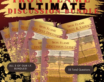 Iron Flame ultimative Diskussionsleitfaden Bundle | 35 Fragen an den Buchklub | Digitaler Download