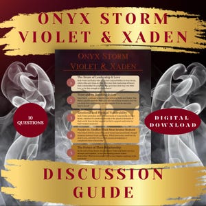 Onyx Storm Violet & Xaden Discussion Questions | Book Club Guide | Digital Download