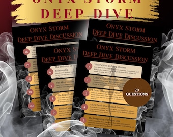 Onyx Storm Deep Dive Diskussionsführer | 20 ausführliche Fragen an den Book Club | Digitaler Download