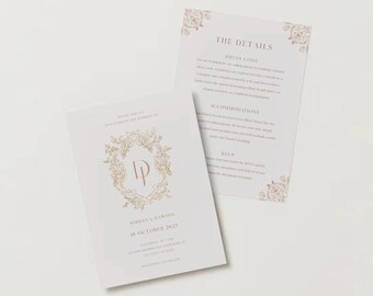 Royal Wedding Invitation and RSVP