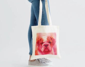 Neon Bulldog Tote