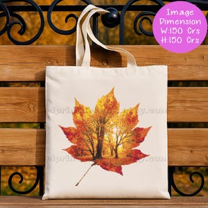 Romantic autumn forest landscape cross stitch inside a maple leaf design - Golden fall leaf embroidery pattern featuring a glowing woodland scene - Nature-inspired autumn decor – maple leaf cross stitch with forest sunlight - Rustic woodland fall embroidery, perfect for cozy seasonal wall art - Detailed maple leaf cross stitch pattern with a warm, romantic autumn theme