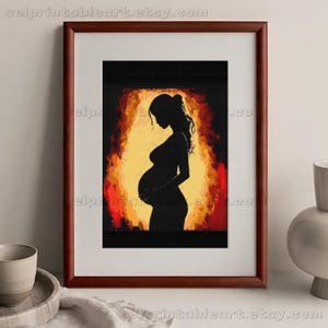 Nacimiento de la vida: Mujer embarazada en punto de cruz, La belleza de ser madre, Patrón de bordado para decoración del hogar (hazlo tú mismo) en PDF, Regalo para el Día de la Madre