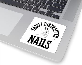 Nail Art Kiss-Cut Stickers, Nail Day Sticker, Nail Sticker, Manicure Decor, Manicure Decals, Cute Nail Design Sticker
