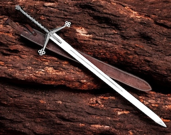 Handmade Scottish Claymore Sword J2 steel Highland Claymore Black Medieval Two Swords for couple gifts Anniversary Gift Groomsmen Gifts