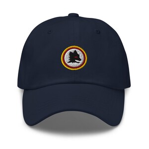 Roma Calcio Minimalist Design Embroidered Dad Hat Soccer Football Cap
