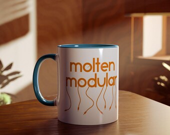 Molten Modular Coffee Mug: Two-Tone Ceramic Tea Cup (11oz)
