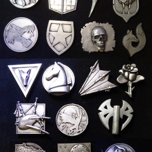 Battletech Mercenaries Badge Pins
