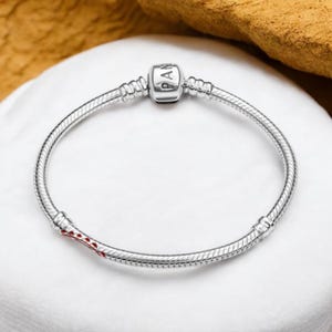 Pandora Love Jewellery Pandora Minimalist Bracelet Heart Shaped S925Silver Bracelet Clasp Chain Bracelet  Gift For Her Christmas Gift