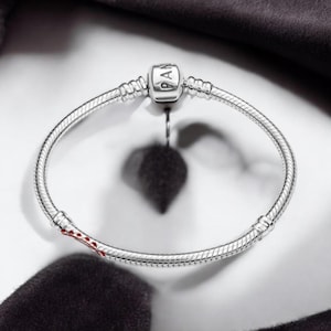 Pandora Minimalist Bracelet Heart Shaped S925Silver Bracelet Clasp Chain Bracelet  Gift For Her Christmas Gift Pandora Love Jewellery