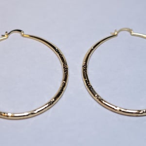 14k Gold-Filled Textured Hoop Earrings