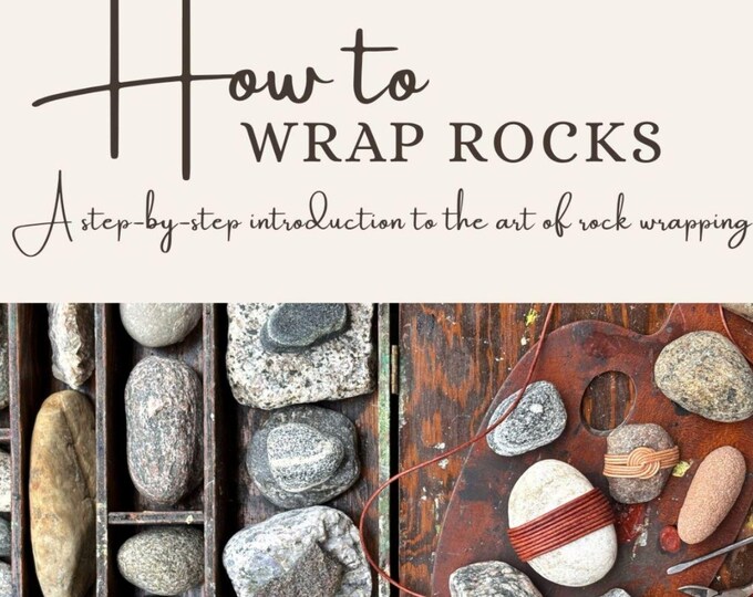 Trio of Wrapped Rocks, Zen Stones, Meditation Stones, Serenity Stones ...