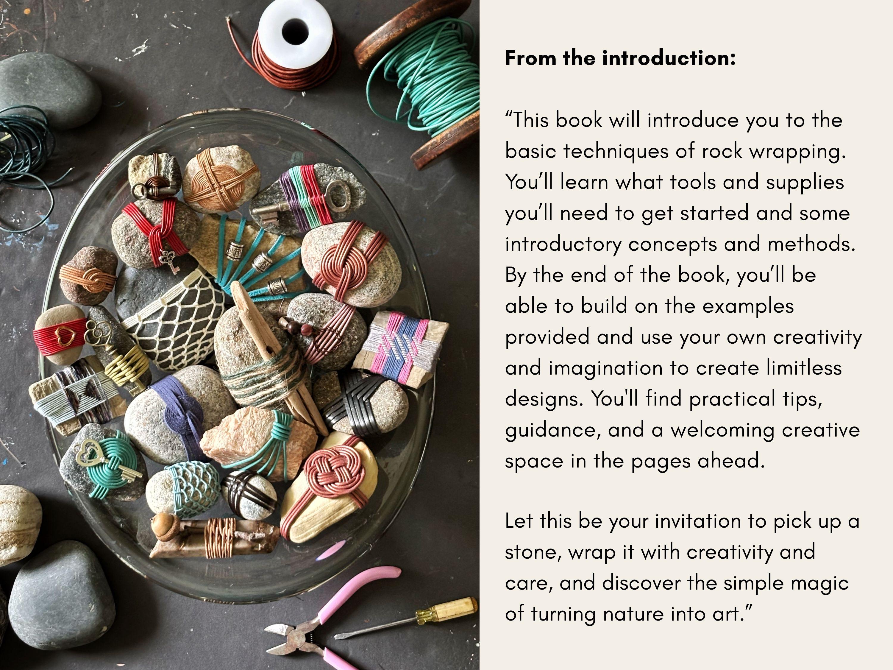 How to Wrap Rocks, a Downloadable PDF E-book With Step-by-step