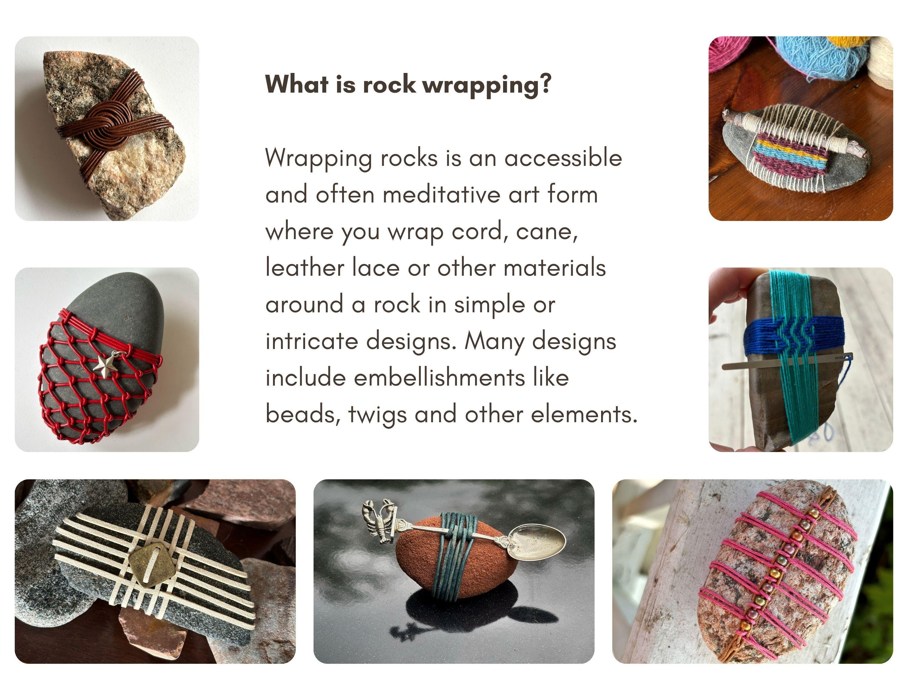 How to Wrap Rocks, a Downloadable PDF E-book With Step-by-step