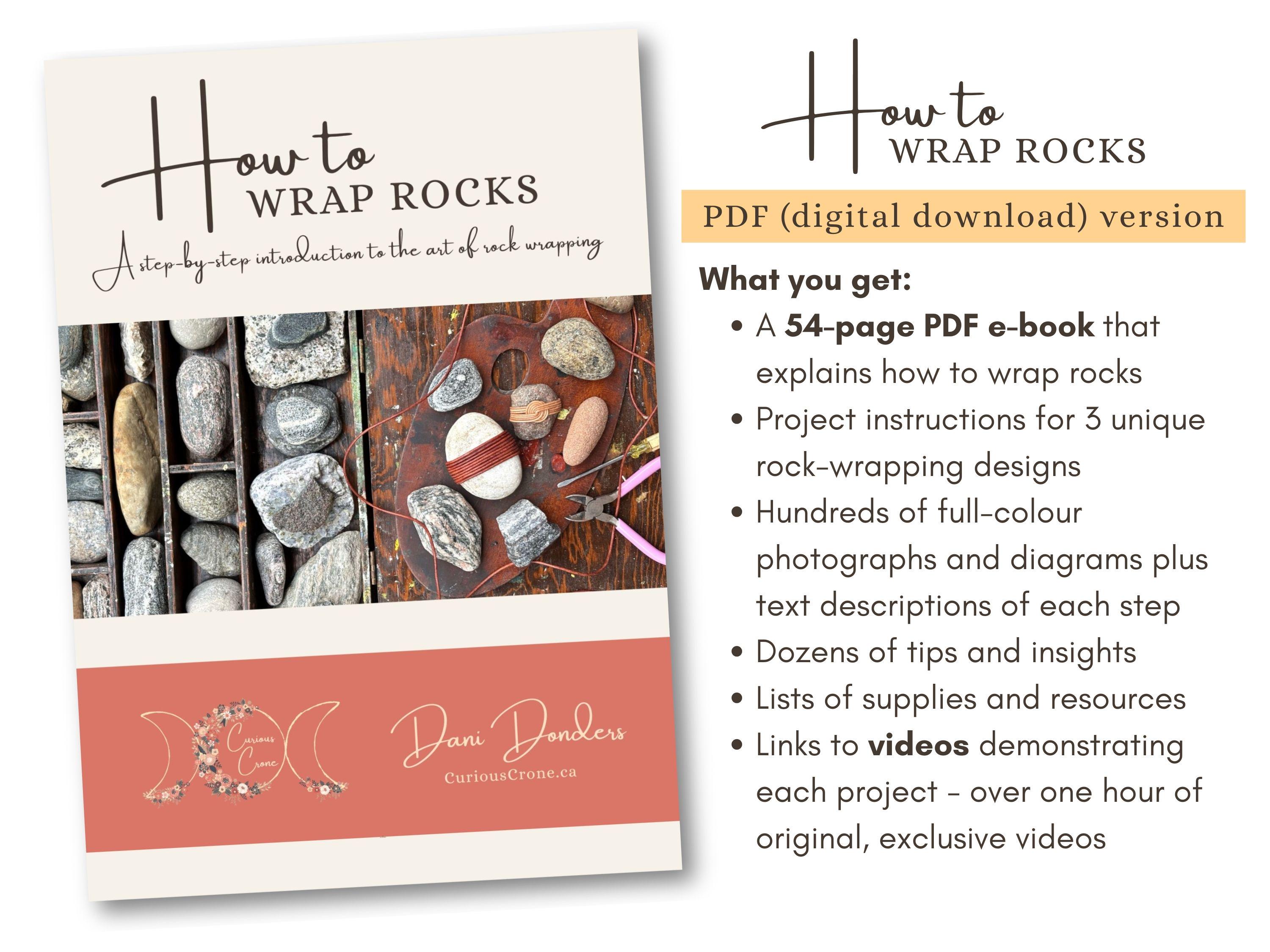 How to Wrap Rocks, a Downloadable PDF E-book With Step-by-step