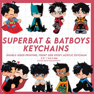 Superbat & Batboys Acrylic Keychain