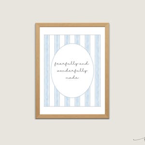 Arte de parede feita de forma maravilhosa e assustadora, PARA IMPRIMIR, Decoração de berçário, Arte com padrão vintage, Arte de parede para quarto de menino, 11x14, DOWNLOAD DIGITAL, Nancy2