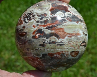 Money Agate Sphere - Fortune Agate - Wealth - Prosperity -All Chakras #69