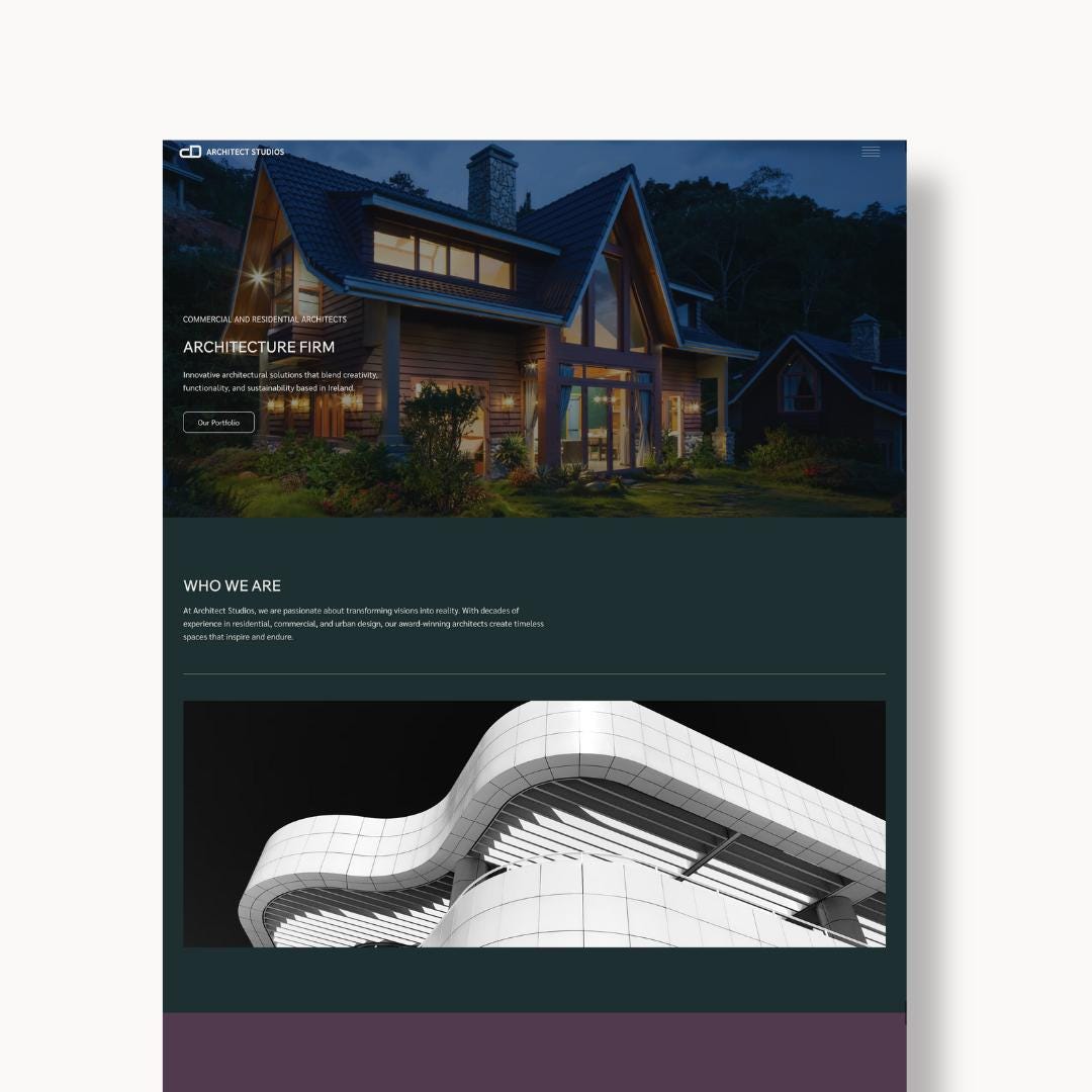 Architect Website Template Construction Company Website Theme Wix